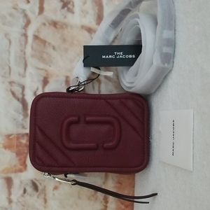 New Marc Jacobs Logo Quilted Phone Crossbody Bag
